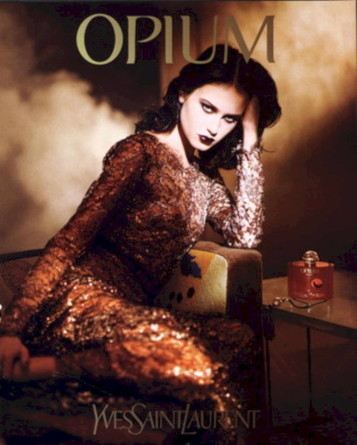 Opium Ysl Perfume 1 1990s Vintage Retro Advert