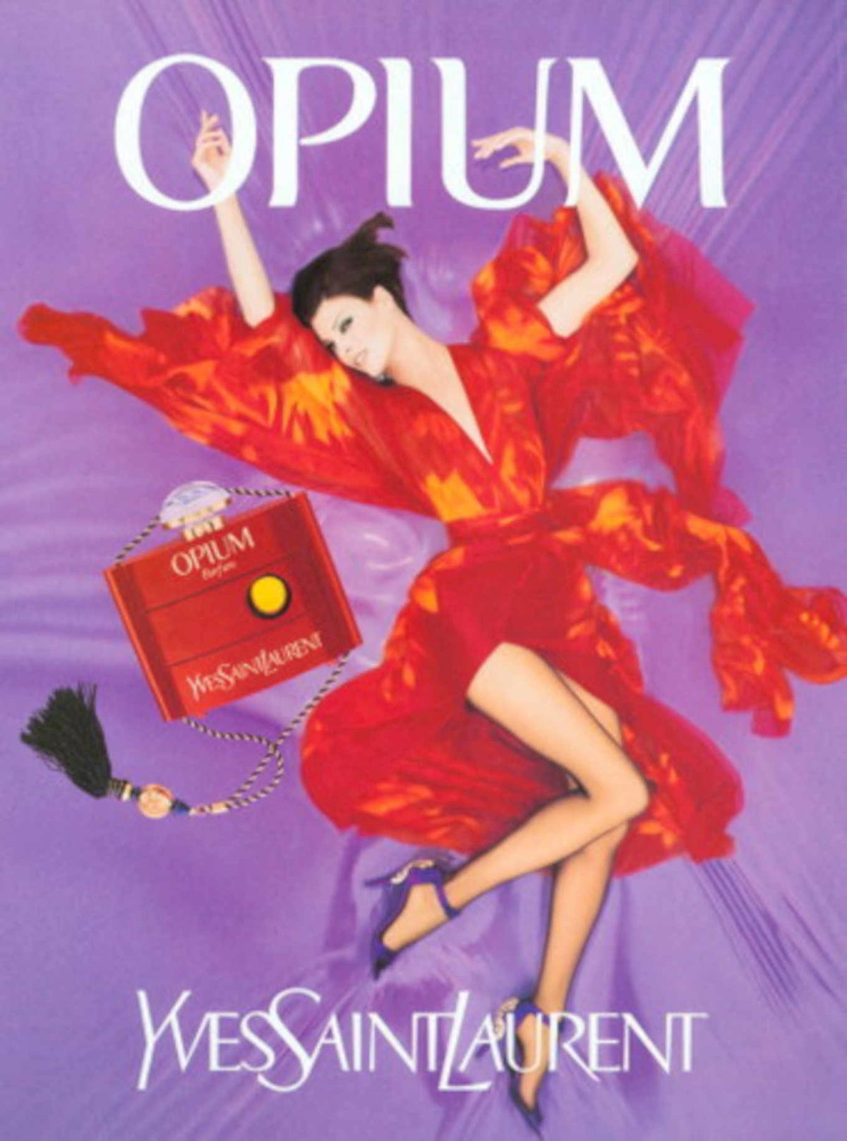 Opium Ysl Perfume 2 1990s Vintage Retro Advert