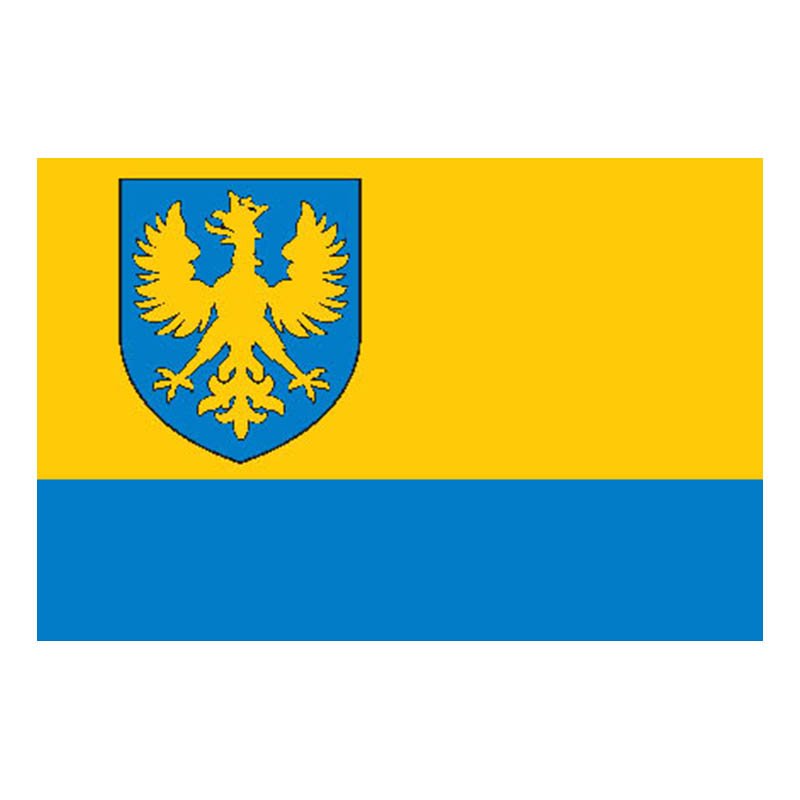 Opolskie Prov Flag N3494 A4 Photo Print
