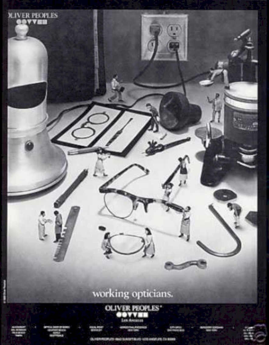Optical Shop Design Vintage Retro Advert Ads A4 Photo Print