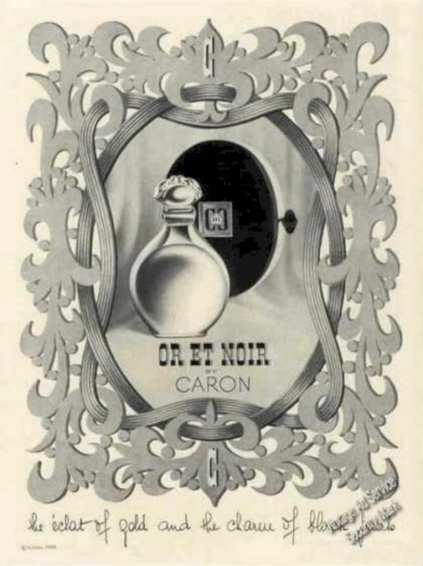 Or Et Noir Vintage Retro Advert Ads A4 Photo Print