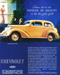 Orange Chevrolet Sedan Vintage Retro Advert Poster A4 Photo Print