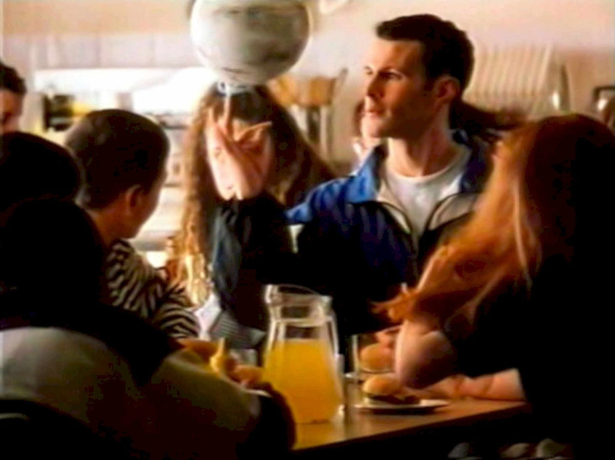 Orange Juice Man 1990s Vintage Retro Advert
