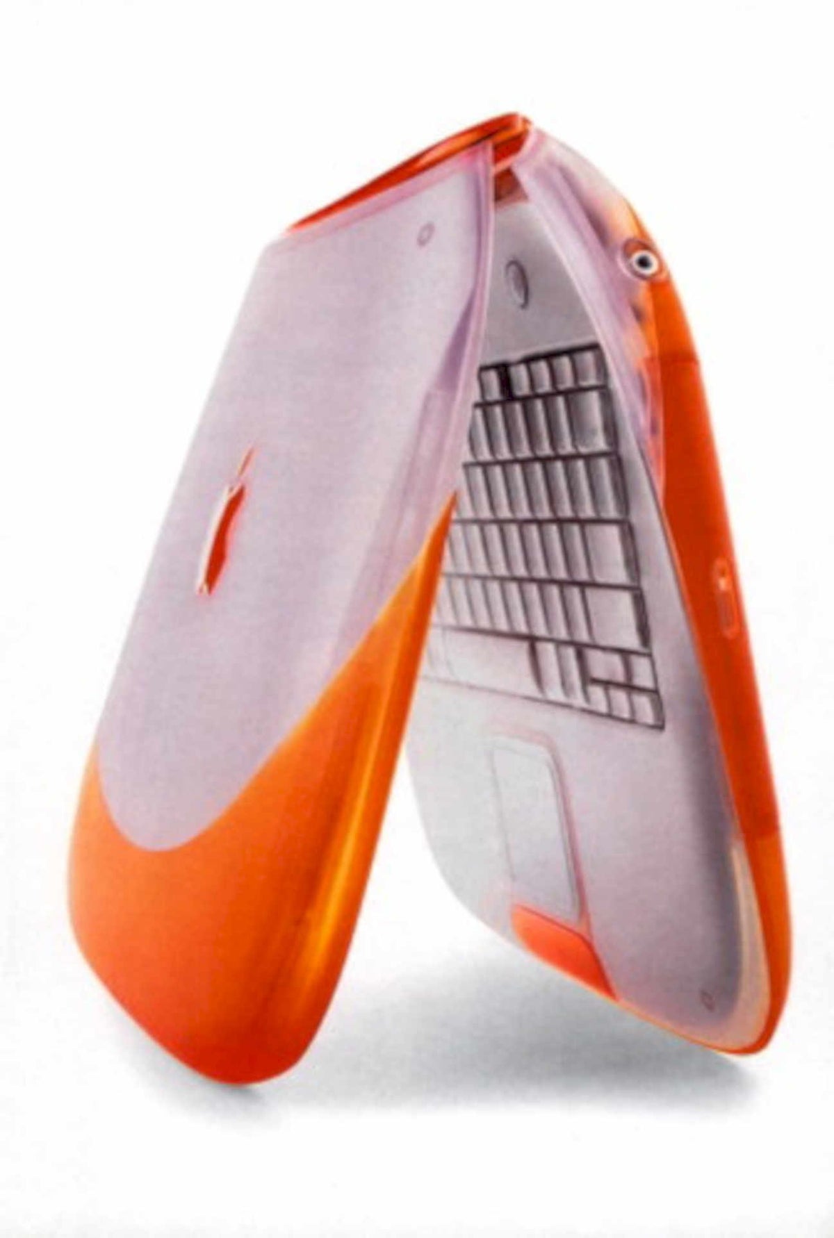 Orange Laptop Case 1990s Vintage Retro Advert