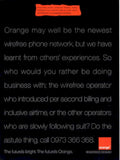 Orange Mobile Phone 1990s Vintage Retro Advert