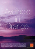 Orange Mobile Sunset 1990s Vintage Retro Advert