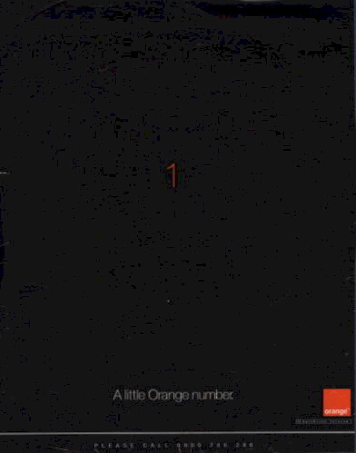Orange Number One 2 1990s Vintage Retro Advert