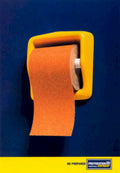 Orange Sandpaper Holder 1990s Vintage Retro Advert