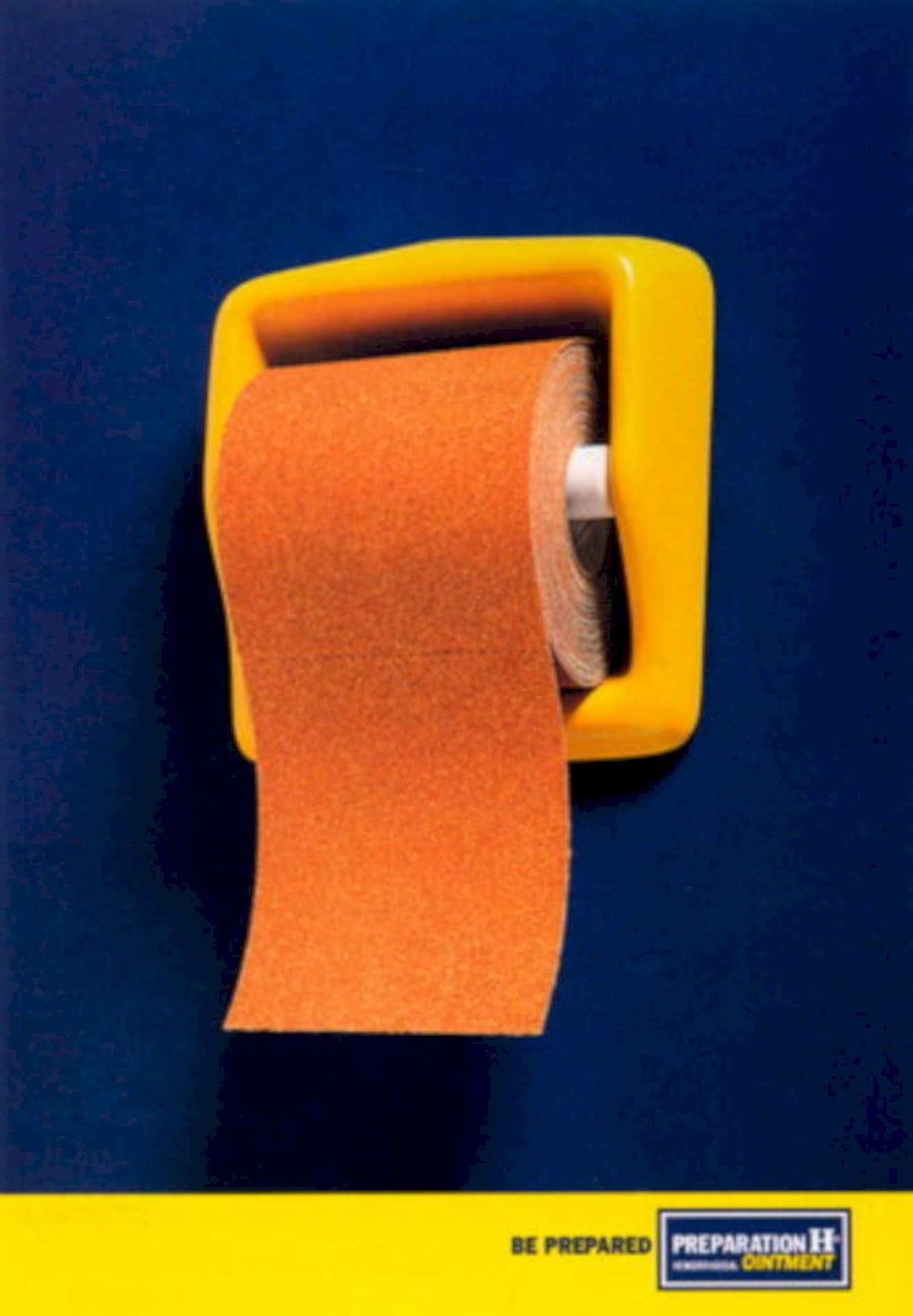 Orange Sandpaper Holder 1990s Vintage Retro Advert