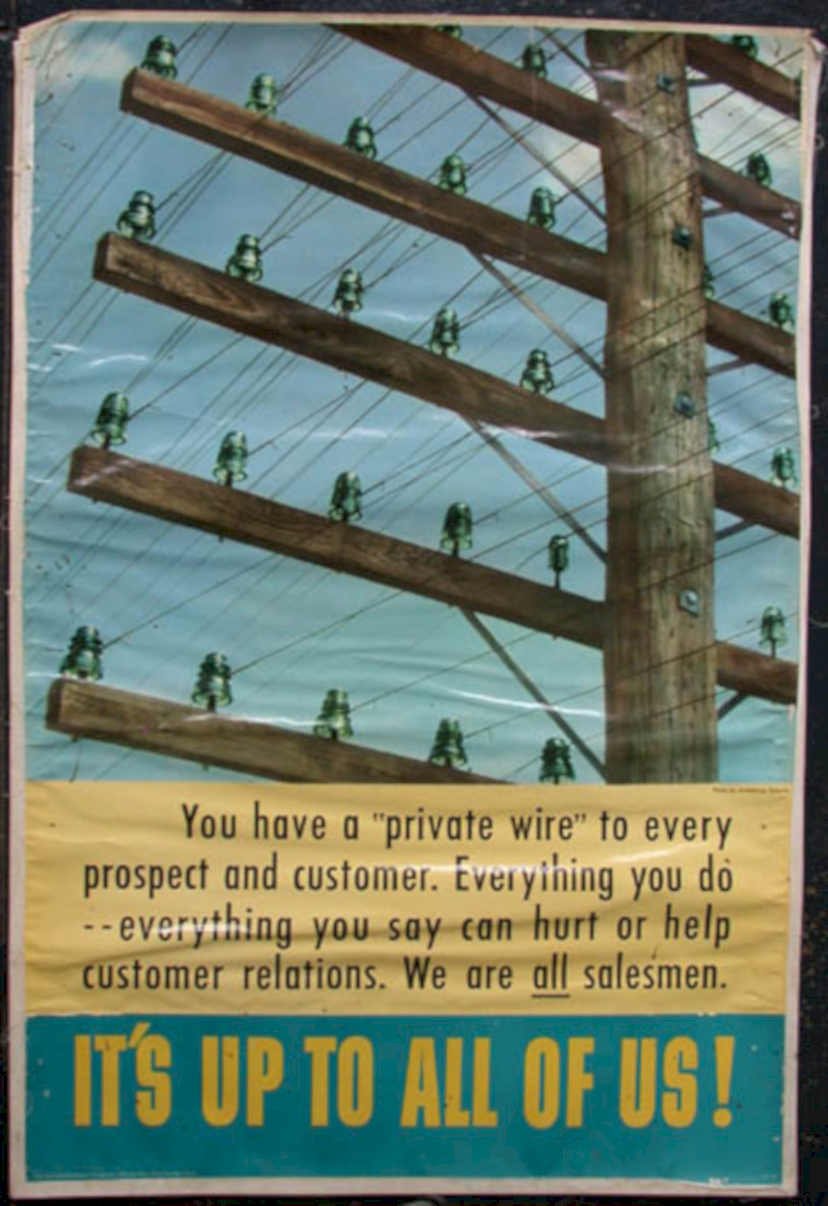 Orange Transmission Pole Vintage Retro Advert Ads A4 Photo Print