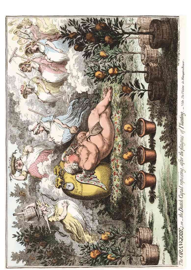 Orangerie 1796 Vintage Cartoon Joke A4 Photo Print