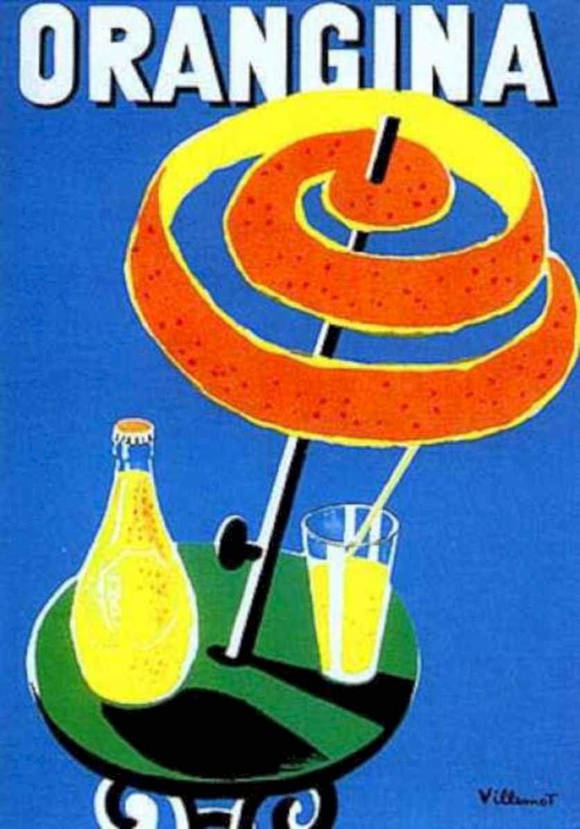 Orangina Soda Orange Vintage Retro Advert Ads A4 Photo Print