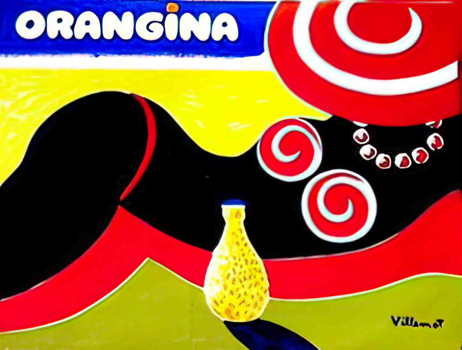 OranginaPlage Advert A4 Photo Print