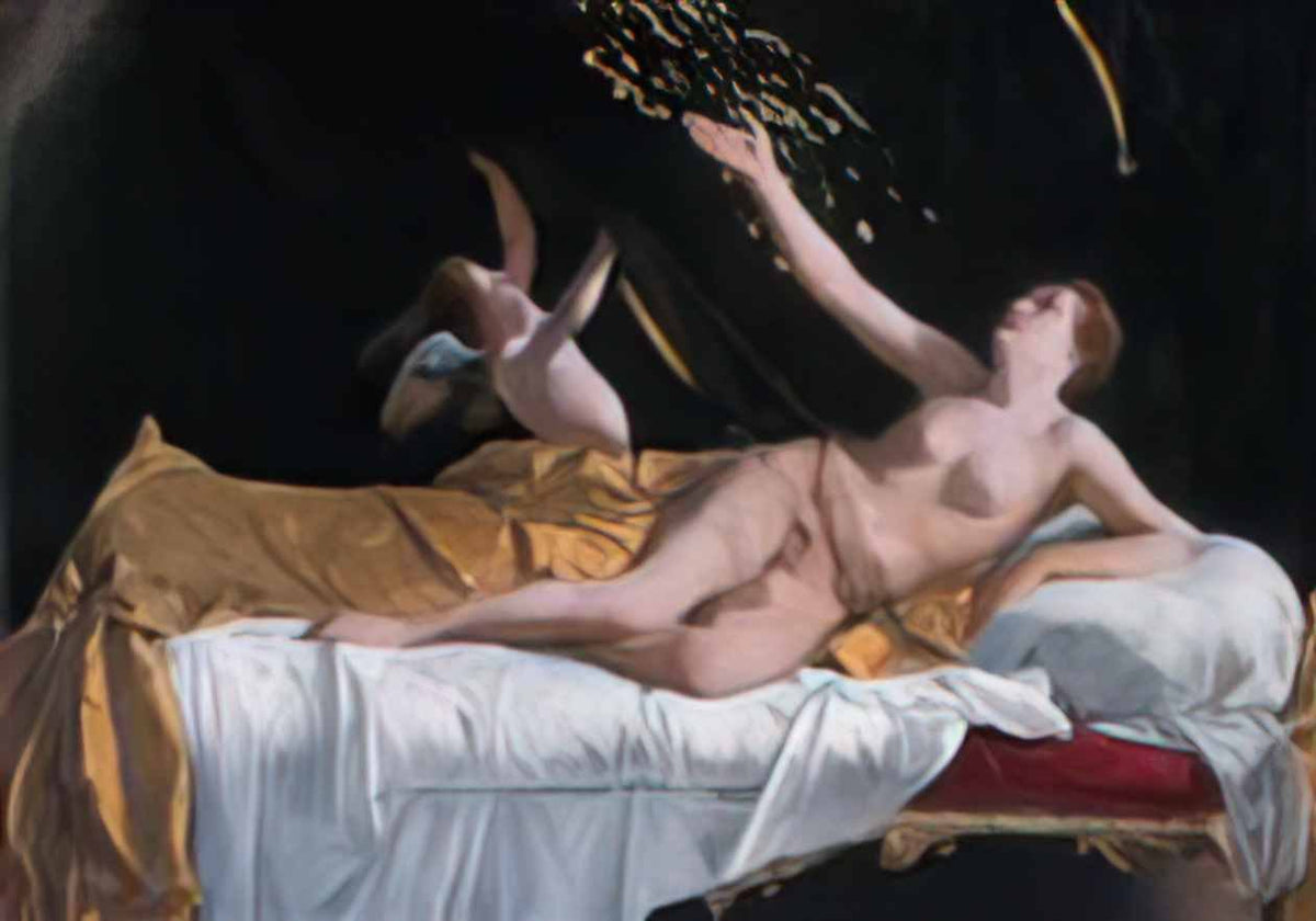 Orazio Gentileschi dana by orazio gentileschi 1 Art A4 Photo Print