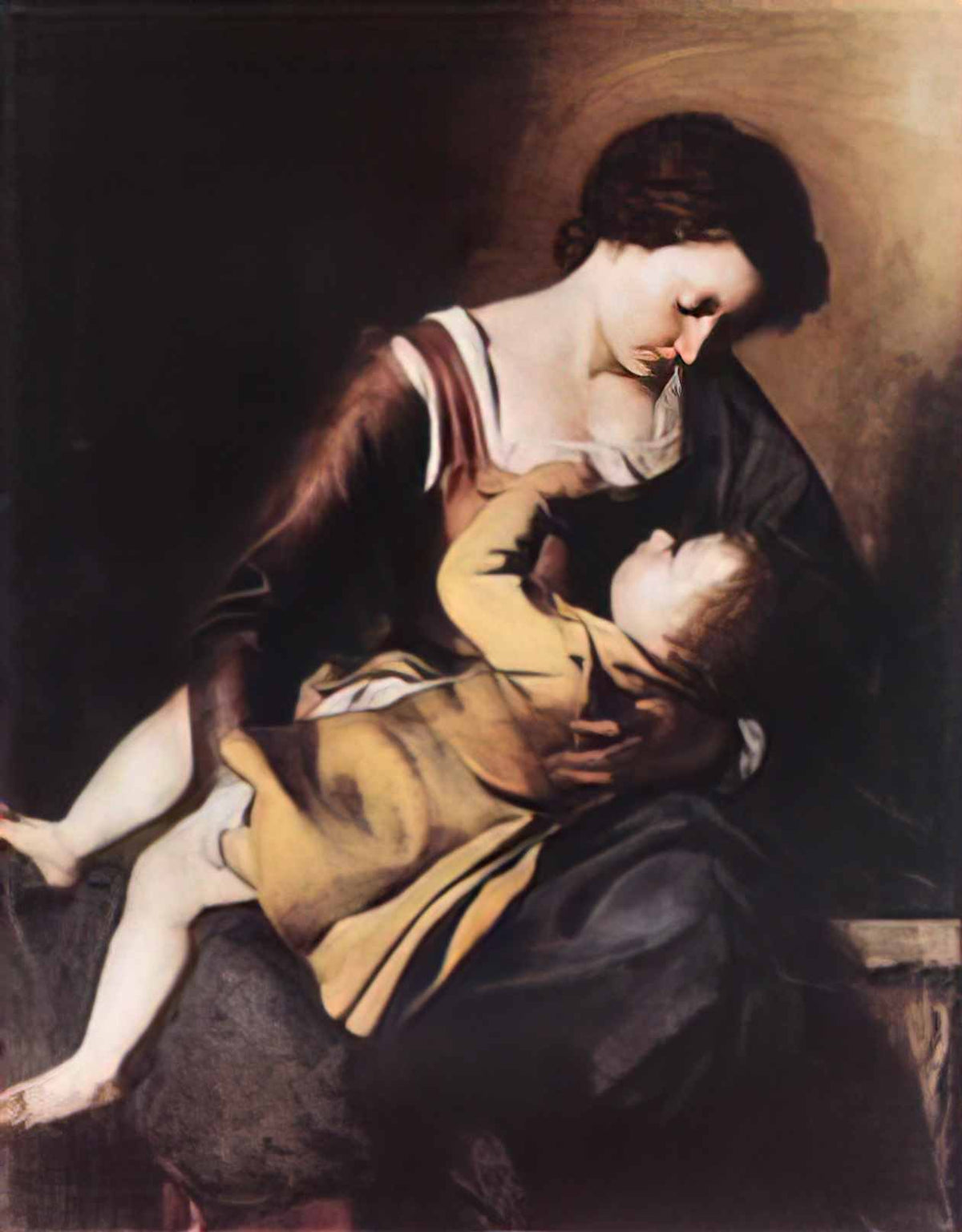 Orazio Gentileschi madonna Art A4 Photo Print