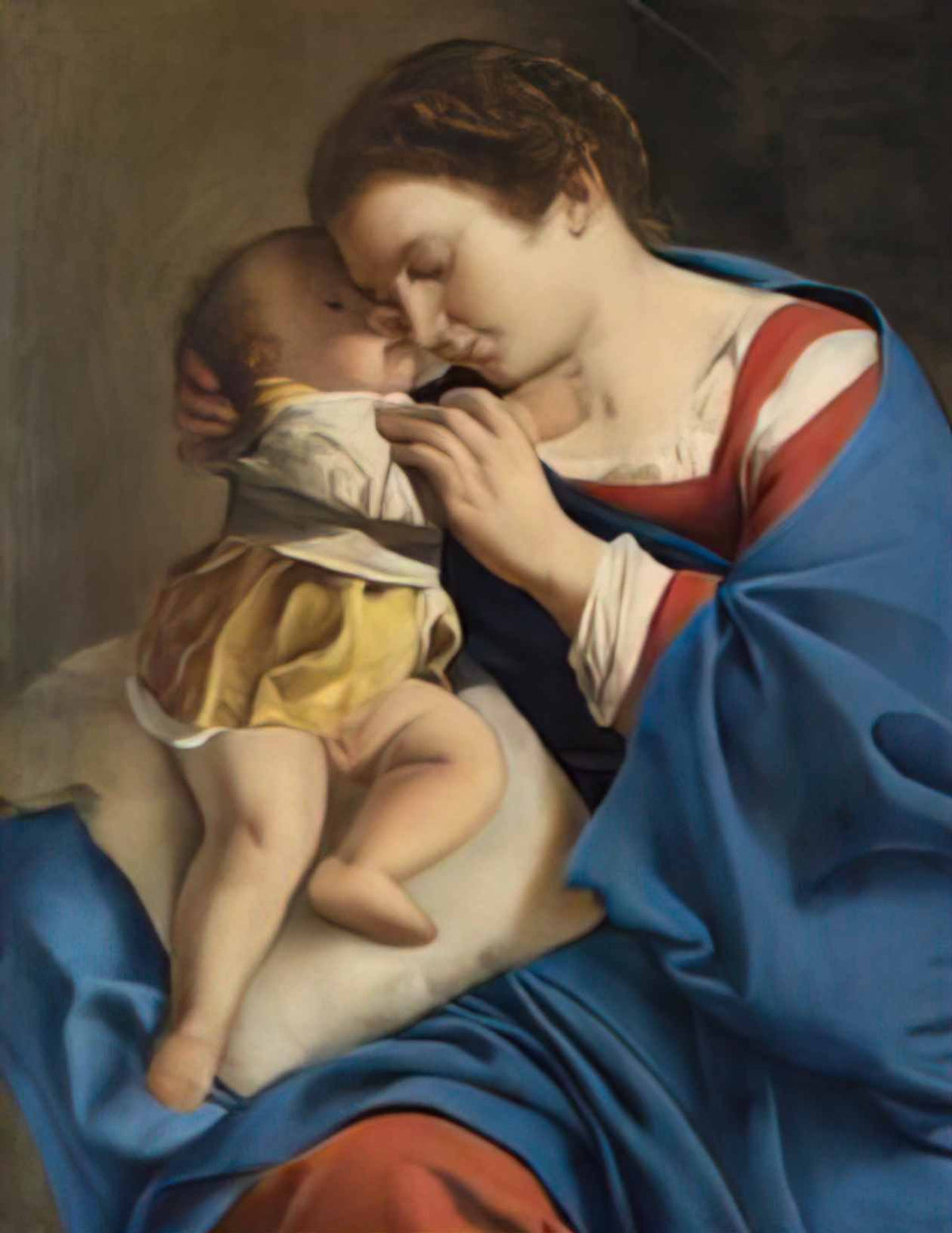 Orazio Gentileschi madonna and child Art A4 Photo Print