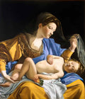 Orazio Gentileschi madonna and sleeping christ child Art A4 Photo Print