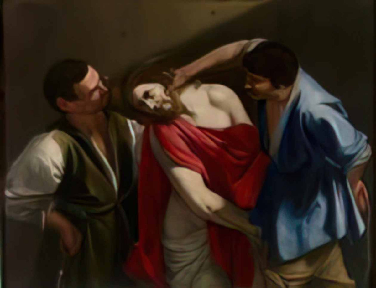 Orazio Gentileschi mocking of christ Art A4 Photo Print
