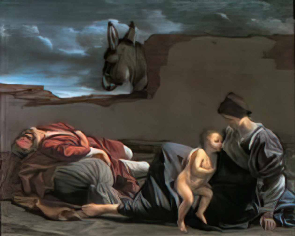 Orazio Gentileschi rest on the flight into egypt Art A4 Photo Print