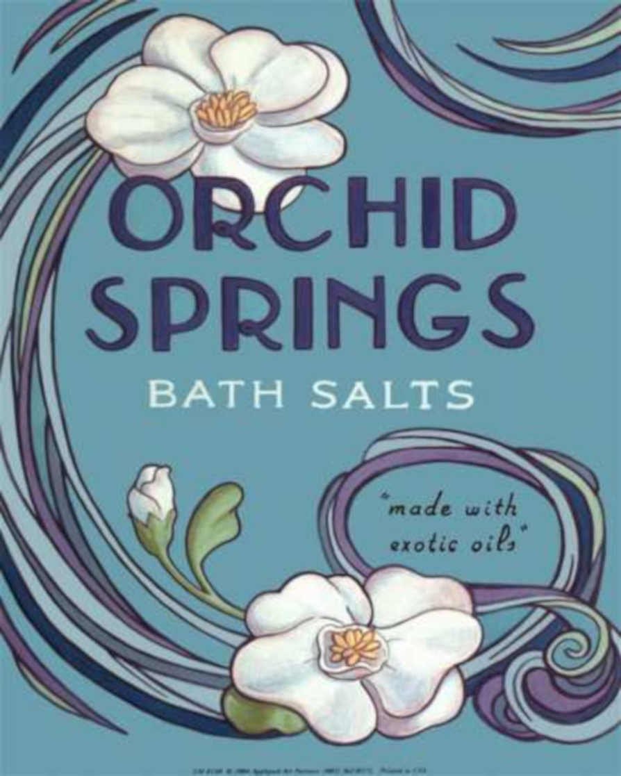 Orchid Springs Bath Vintage Retro Advert Ads A4 Photo Print