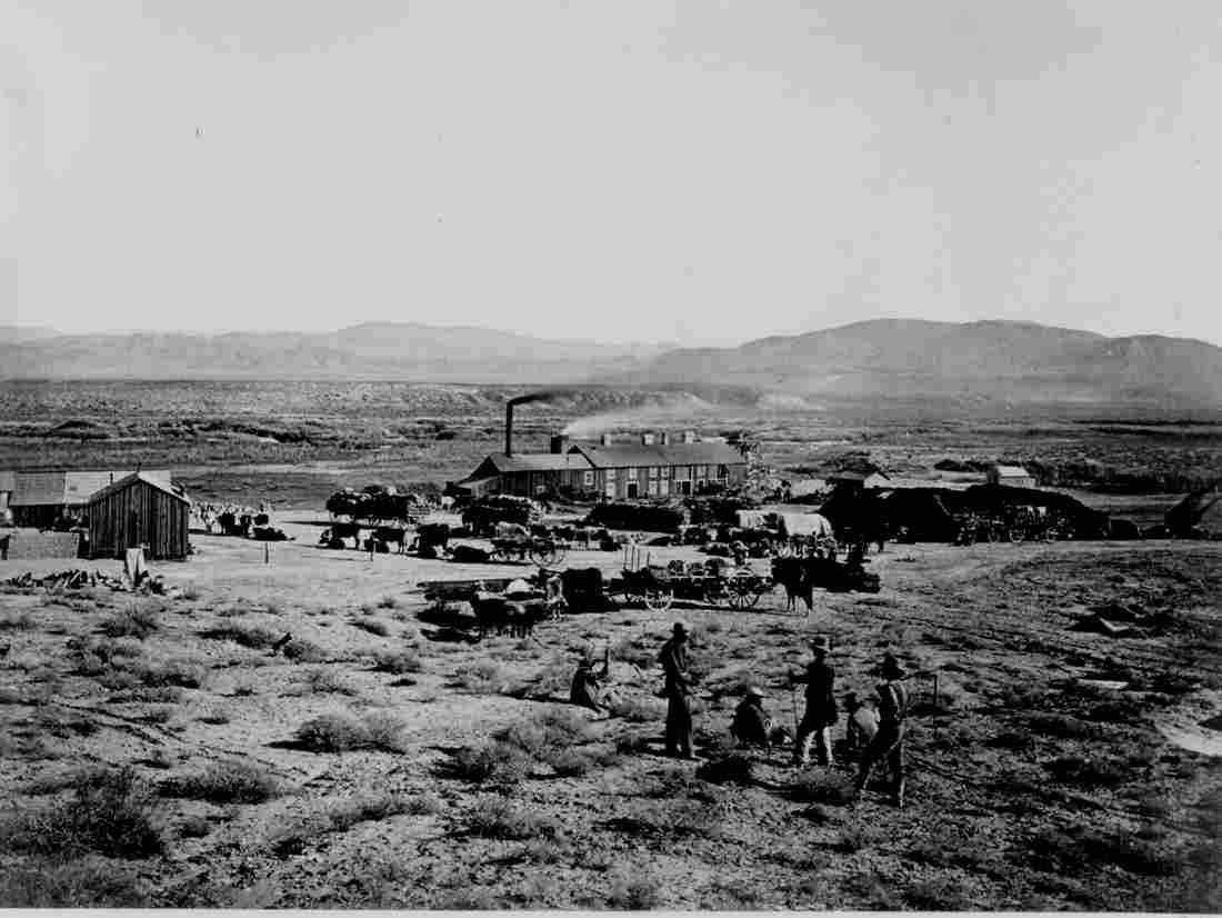 Orena Nev Montezuma silver smelting works Ox teams and m Military A4 Photo Print