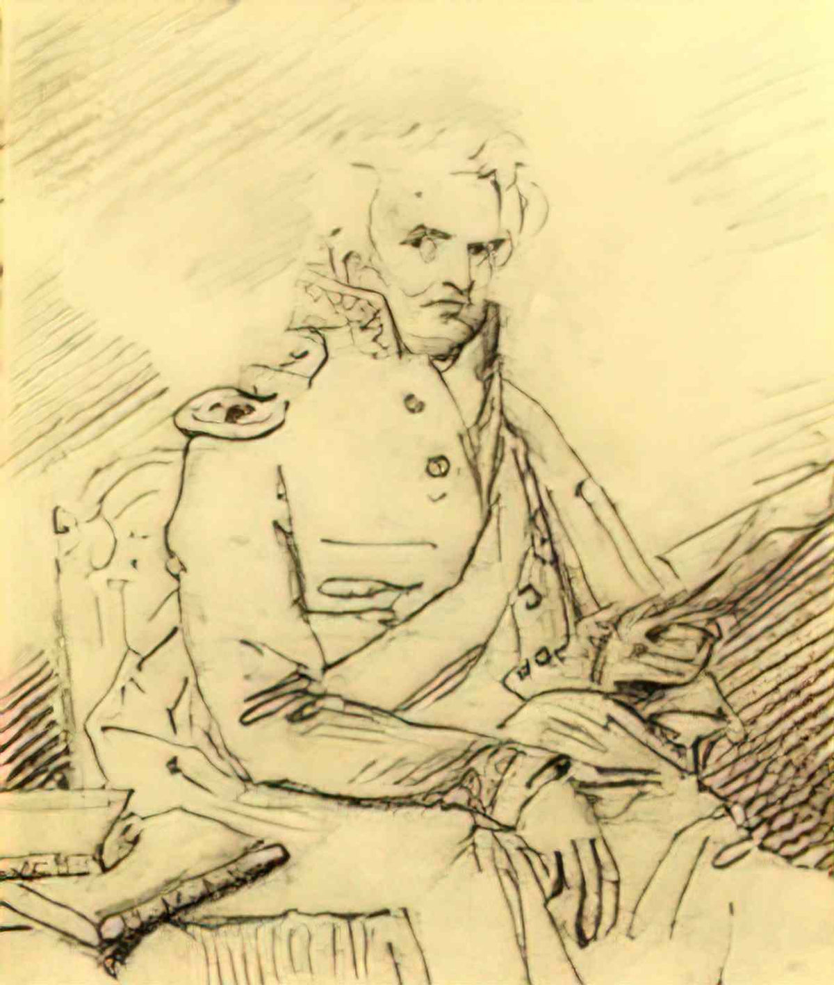 Orest Kiprensky alexander semyonovich shishkov 1825 Art A4 Photo Print