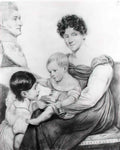 Orest Kiprensky family portrait 1815 Art A4 Photo Print