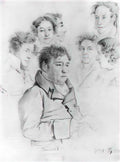 Orest Kiprensky ivan krylov among artists 1808 Art A4 Photo Print