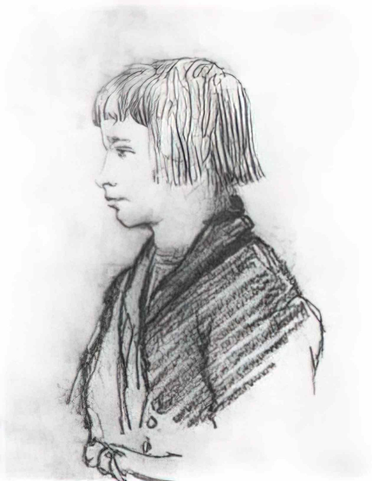 Orest Kiprensky peasant boy petrushka melancholic 1814 Art A4 Photo Print