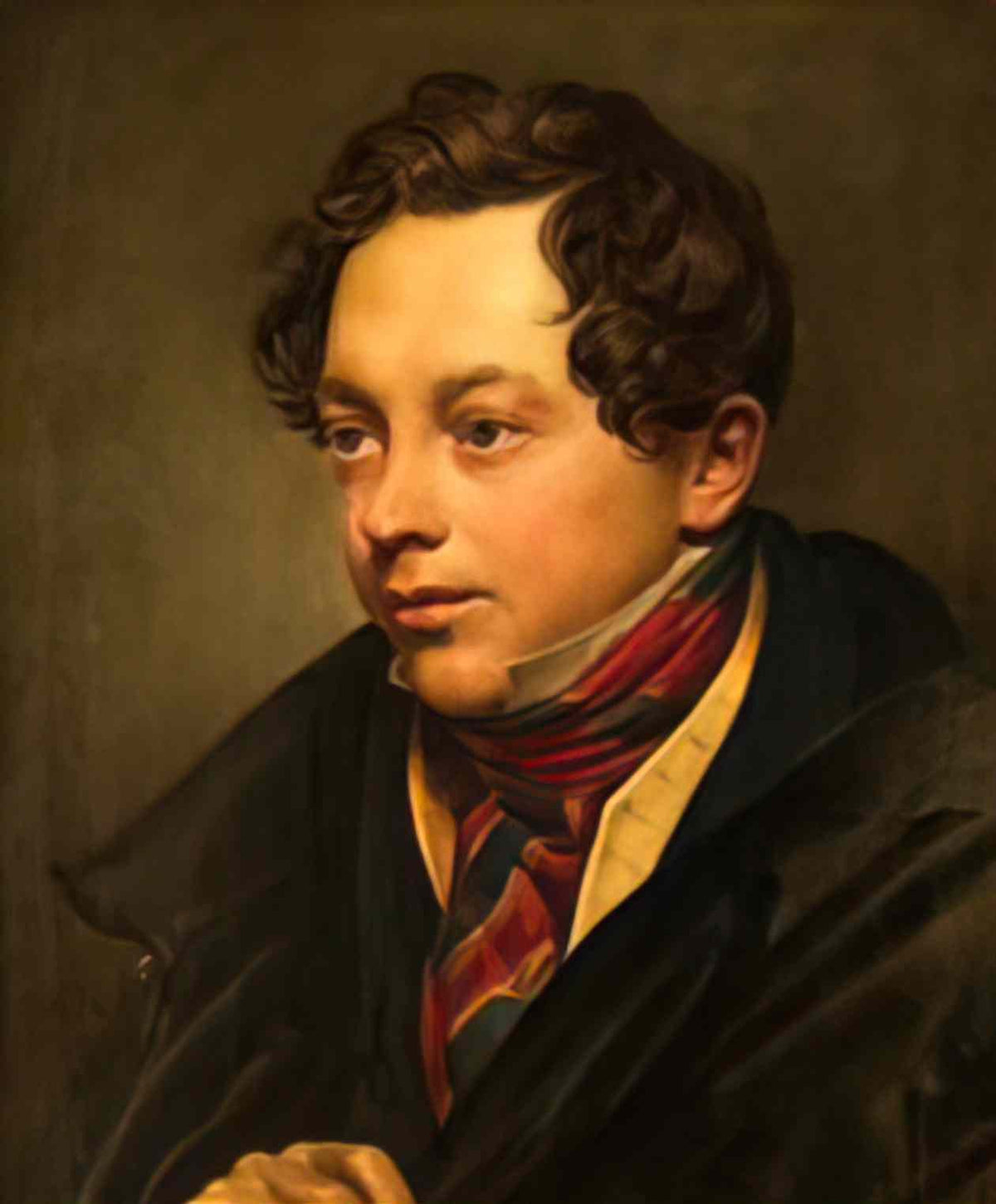 Orest Kiprensky portrait of p basin 1829 Art A4 Photo Print