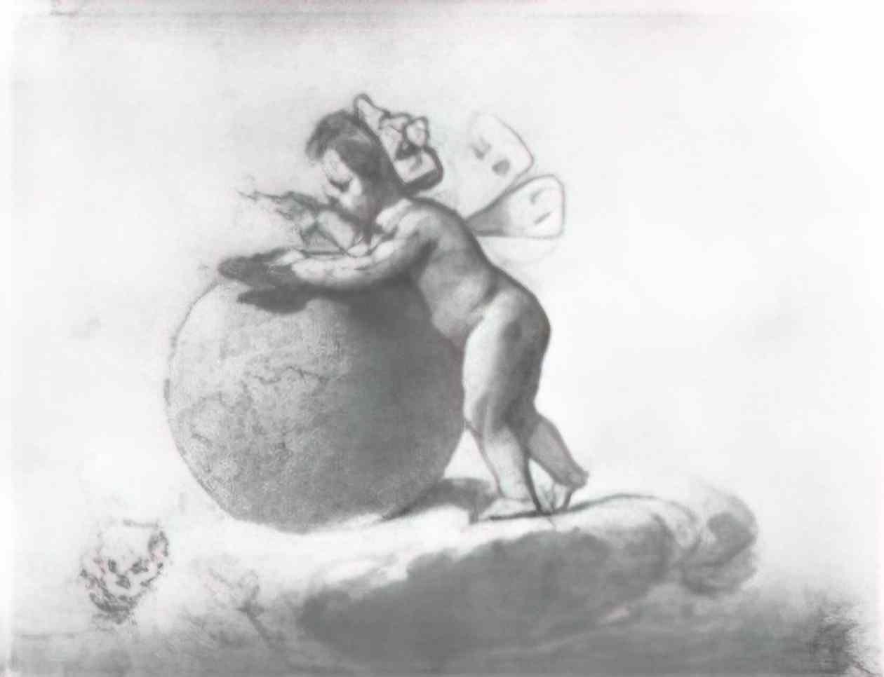 Orest Kiprensky putto with a globe Art A4 Photo Print