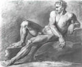 Orest Kiprensky reclining sitter 1802 Art A4 Photo Print