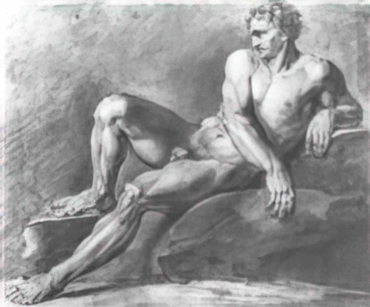 Orest Kiprensky reclining sitter 1802 Art A4 Photo Print
