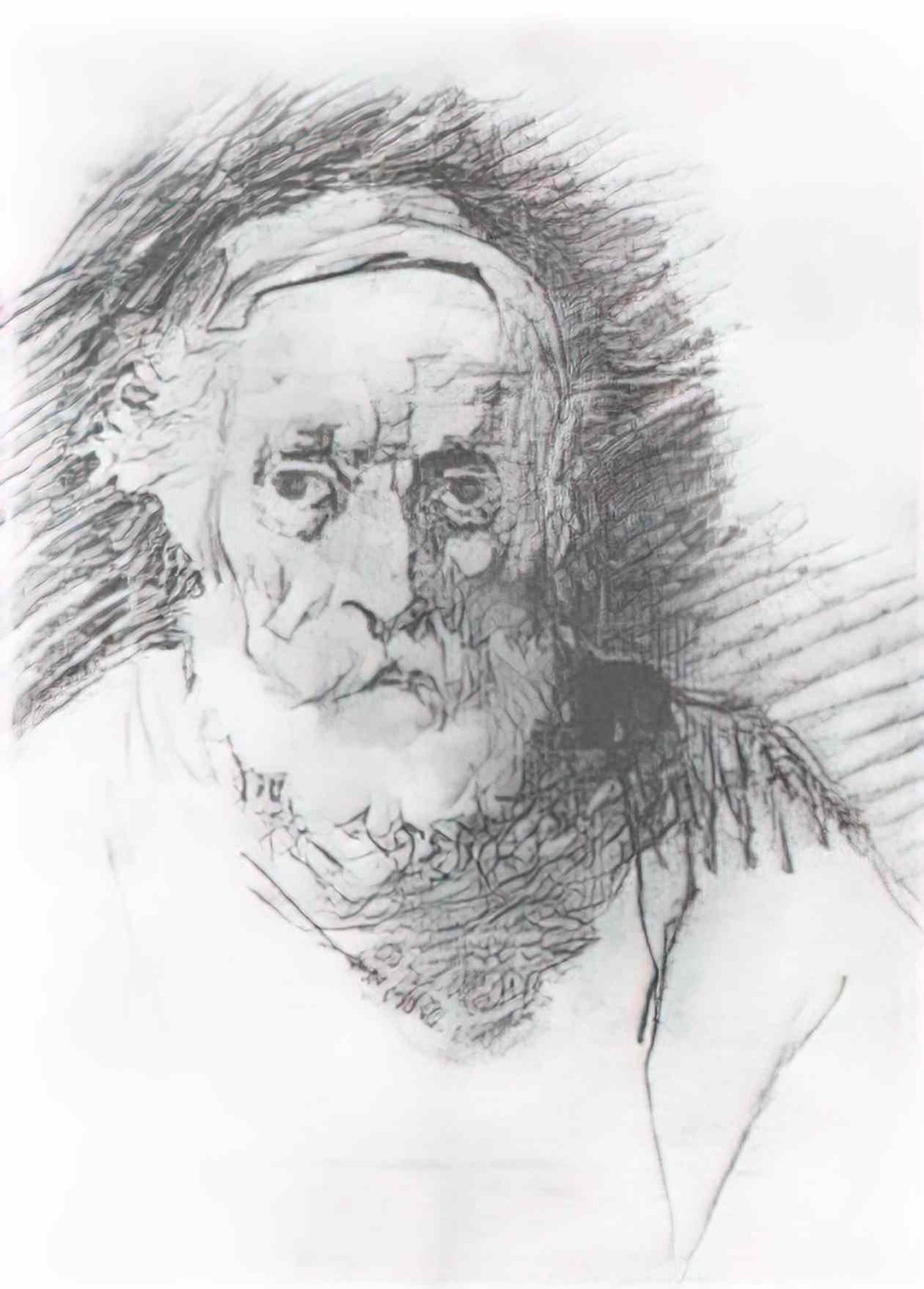 Orest Kiprensky the old man s head 1807 Art A4 Photo Print