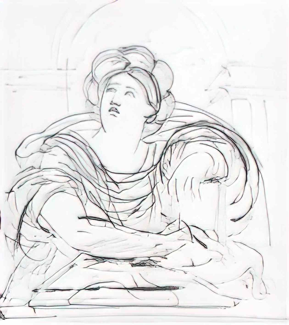 Orest Kiprensky tiburtine sibyl 1817 Art A4 Photo Print