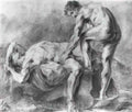 Orest Kiprensky two sitters 1800 Art A4 Photo Print