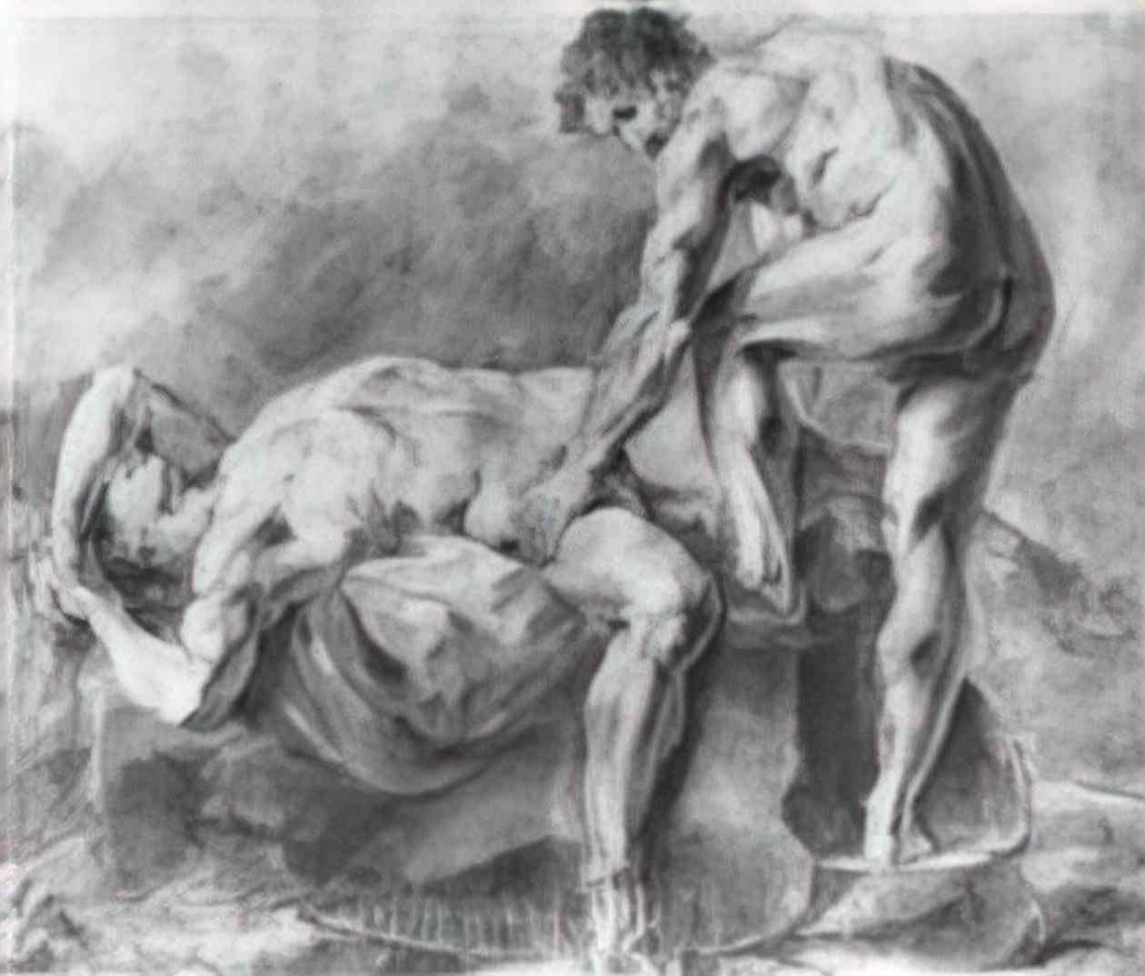 Orest Kiprensky two sitters 1800 Art A4 Photo Print