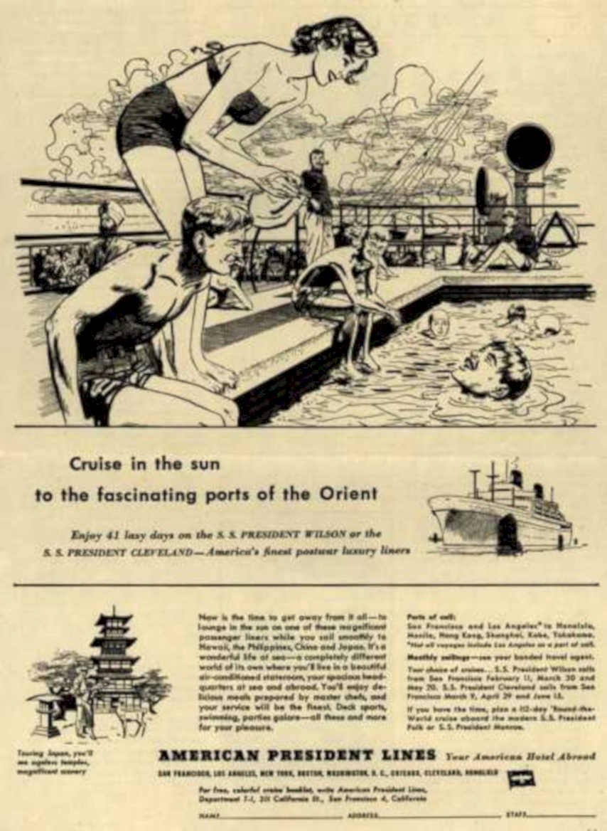 Orient Cruise Ships Vintage Retro Advert Ads A4 Photo Print