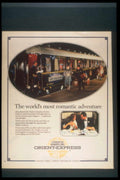 Orient Express Train 2 1970s Vintage Retro Advert