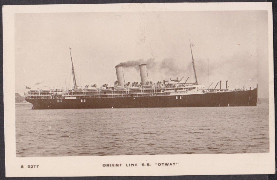 Orient Line Ss Otway At Sea Vintage A4 Photo Print