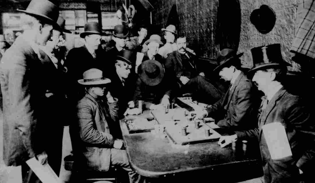 Orient Saloon at Bisbee Arizona Faro game in full blast Military A4 Photo Print
