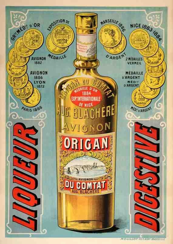 Origan Du Comtat 1915 French Liqueur Vintage Advert A4 Photo Print