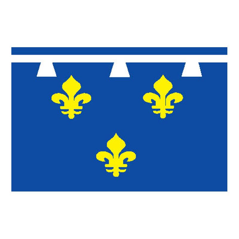 Orleanais Prov Flag N3142 A4 Photo Print