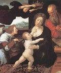 Orley Bernaert Van Holy Family 1522 A4 Photo Print