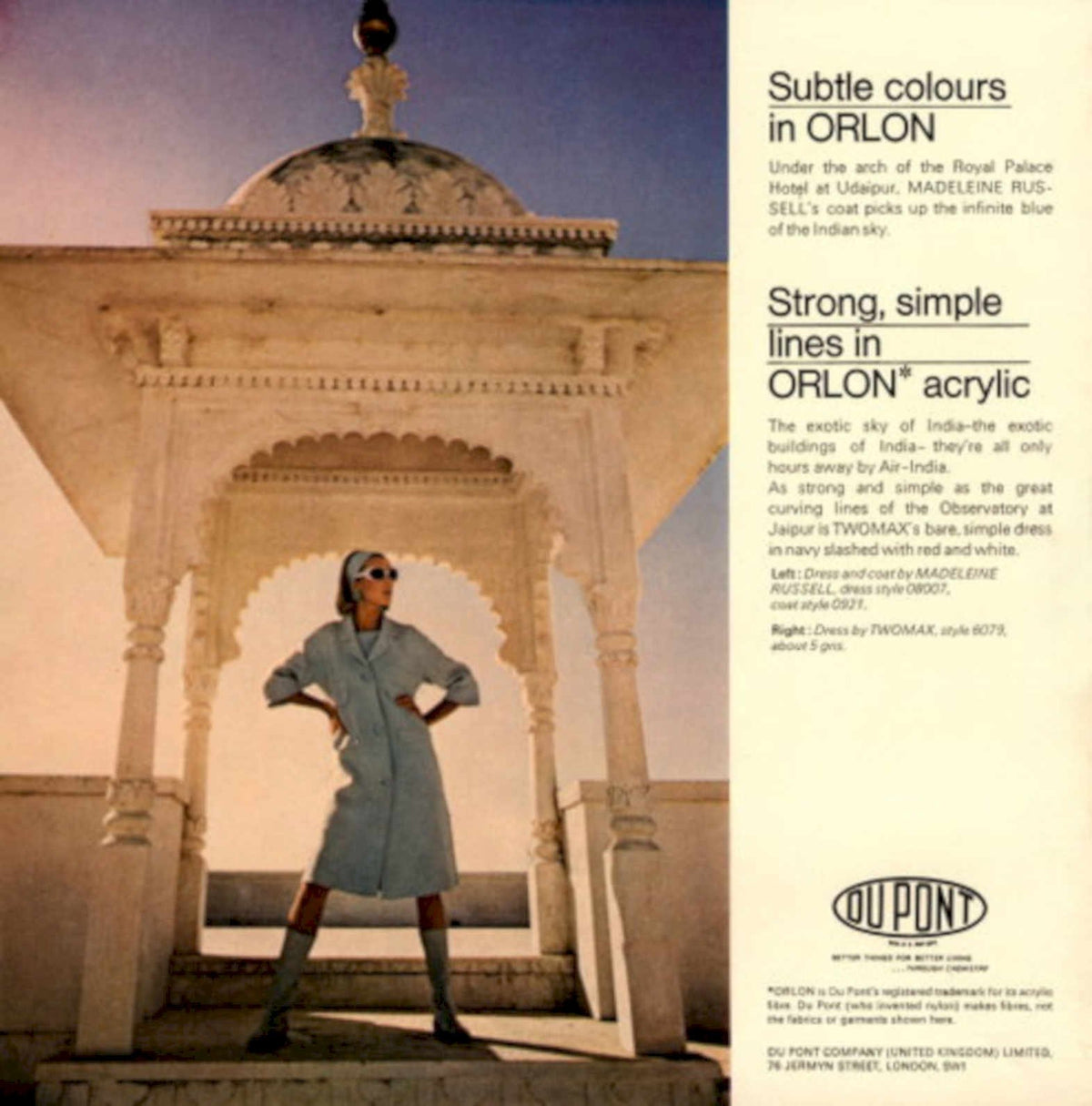 Orlon Dress Archway 1960s Vintage Retro Advert