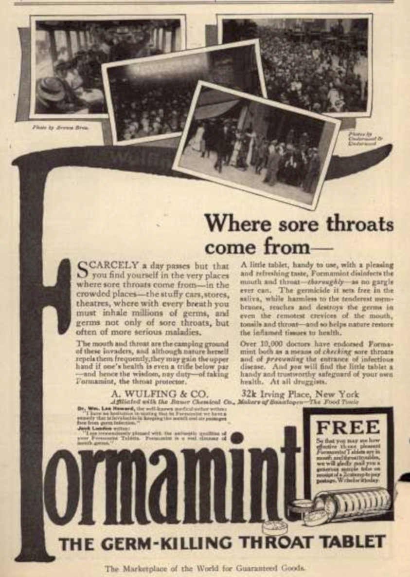 Ornament Theater Throat Vintage Retro Advert Ads A4 Photo Print