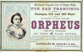 Orpheus Clipper Advert Vintage A4 Photo Print