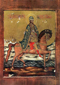 Orthodox Icons alexander nevsky riding icon A4 Photo Print