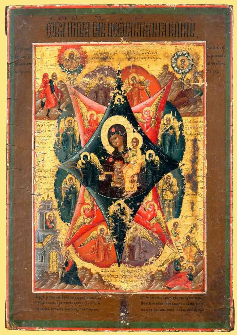 Orthodox Icons mother of god burning bush USE CROP A4 Photo Print