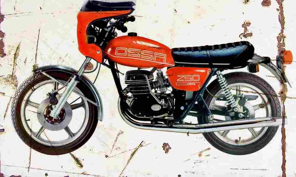 Ossa 250Copa 1979 Aged Vintage A4 Photo Print